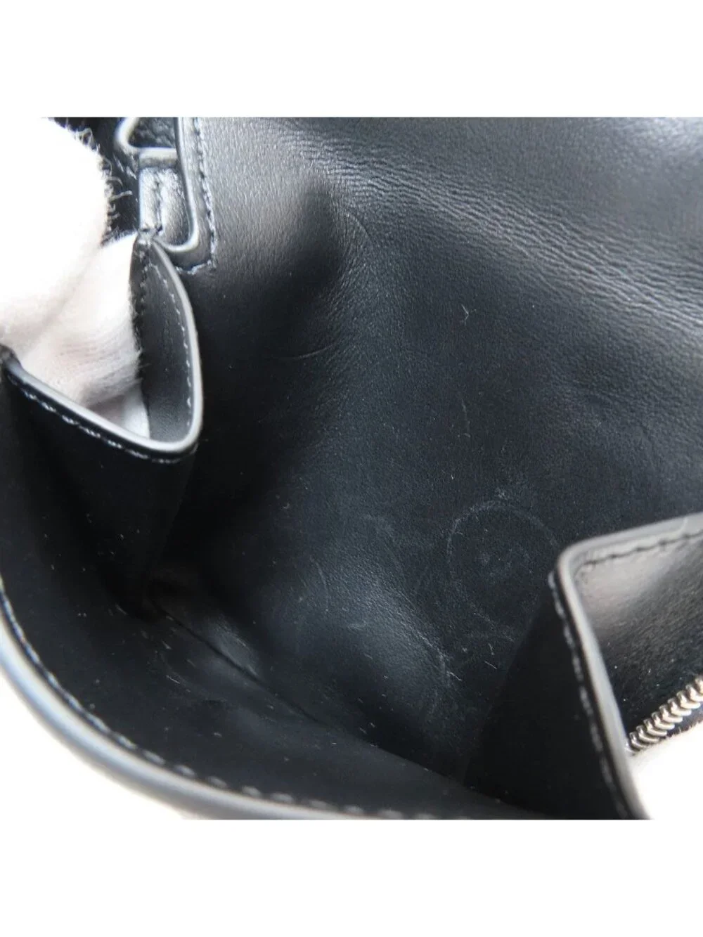 Celine Zip Bifold Wallet Grained Calfskin